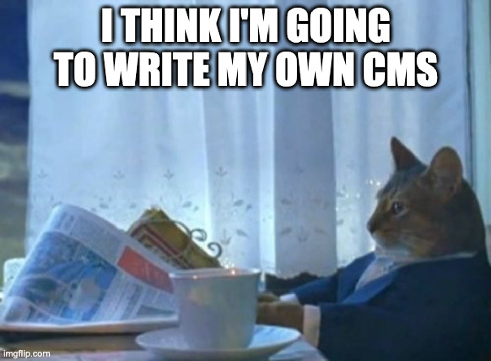 This site now has a CMS